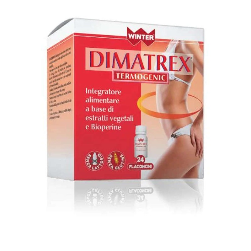 Confezione sigillata di Winter Dimatrex Termogenic integratore dimagrante per metabolismo e perdita peso 24 flaconcini