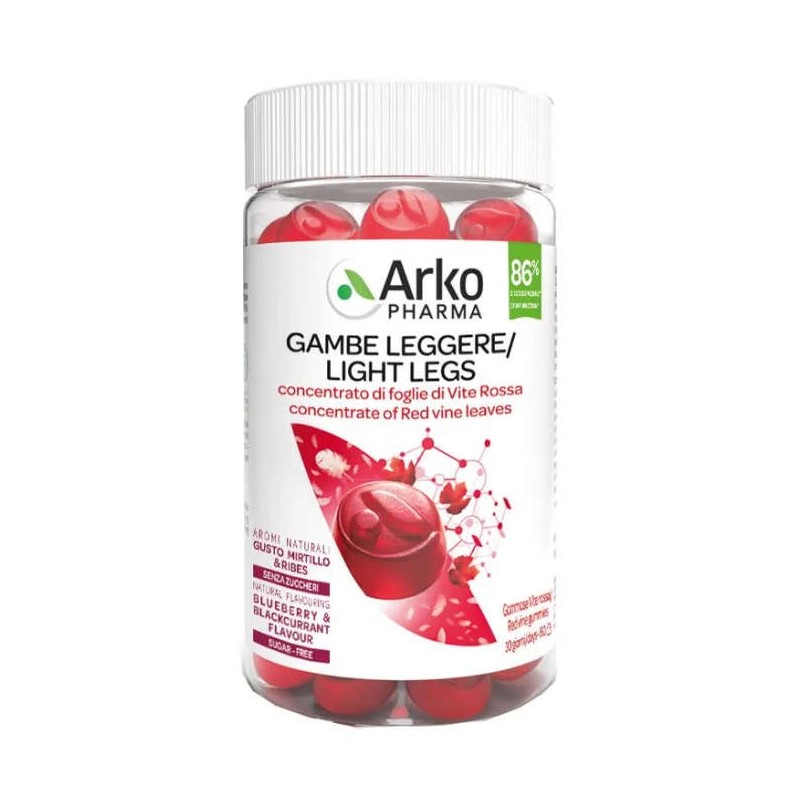 Packaging integro del prodotto ArkoGummies Gambe Leggere integratore per circolazione con vite rossa 60 gommose Packaging integro del prodotto ArkoGummies Gambe Leggere integratore per circolazione con vite rossa 60 gommose
