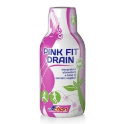 Foto ravvicinata di ProAction Pink Fit Drain integratore drenante per eliminare liquidi in eccesso 500ml Foto ravvicinata di ProAction Pink Fit Drain integratore drenante per eliminare liquidi in eccesso 500ml