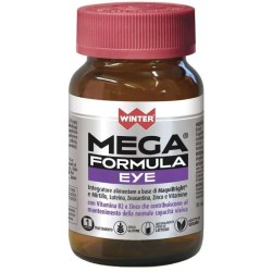 Dettaglio del packaging di Winter Mega Formula Eye integratore per benessere occhi e vista 30 capsule