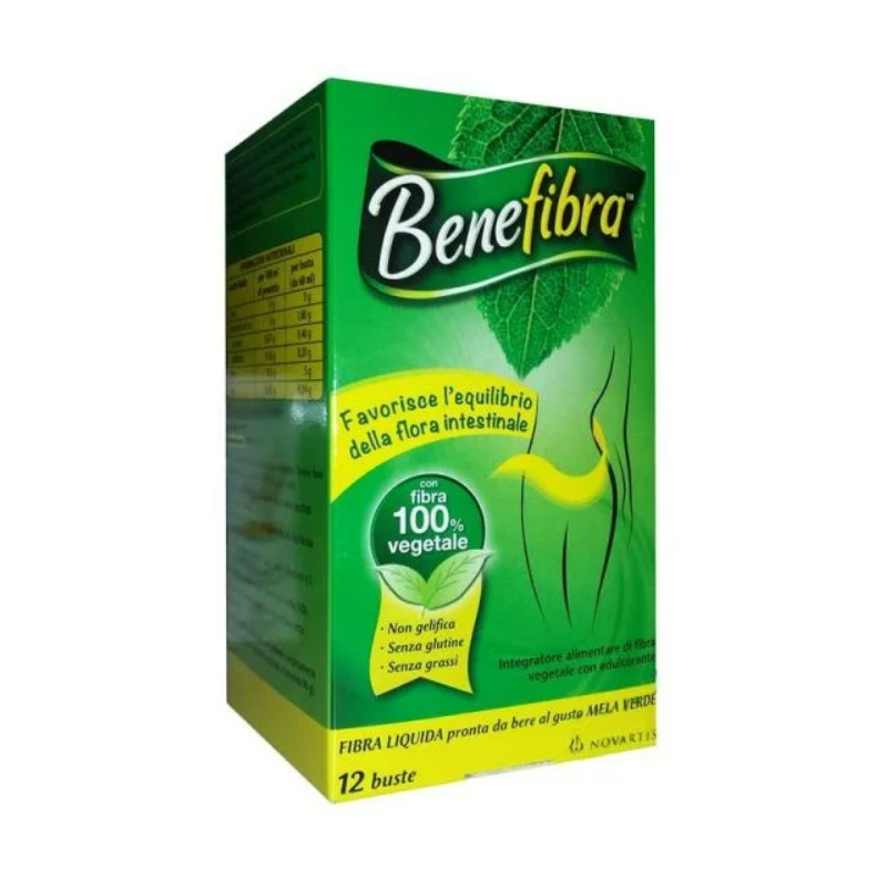 confezione di Benefibra Integratore di Fibra Vegetale per Regolarità Intestinale 12 Bustine confezione di Benefibra Integratore di Fibra Vegetale per Regolarità Intestinale 12 Bustine