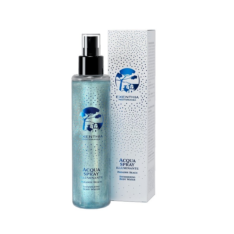 Foto esplicativa di Exenthia Mediterranea Paradise Beach Acqua Corpo Shimmer illuminante corpo 150 ml Foto esplicativa di Exenthia Mediterranea Paradise Beach Acqua Corpo Shimmer illuminante corpo 150 ml