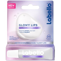Immagine reale di Labello Glowy Lips balsamo labbra idratante e luminoso 10 ml Immagine reale di Labello Glowy Lips balsamo labbra idratante e luminoso 10 ml