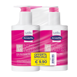 2 confezioni di Euphidra Amido Mio Intimo Detergente Idratante 500ml 2 confezioni di Euphidra Amido Mio Intimo Detergente Idratante 500ml