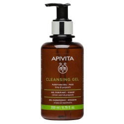 Confezione originale di Apivita Face Cleansing Gel Purificante Viso Detergente 200ml