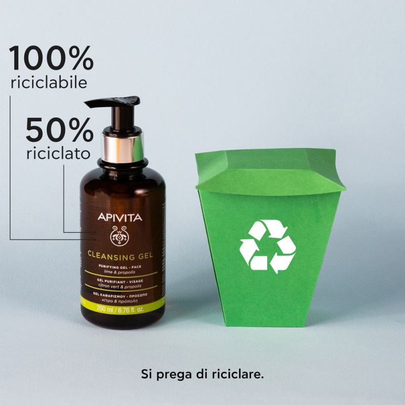 Confezione sigillata di Apivita Face Cleansing Gel Purificante Viso Detergente 200ml Confezione sigillata di Apivita Face Cleansing Gel Purificante Viso Detergente 200ml