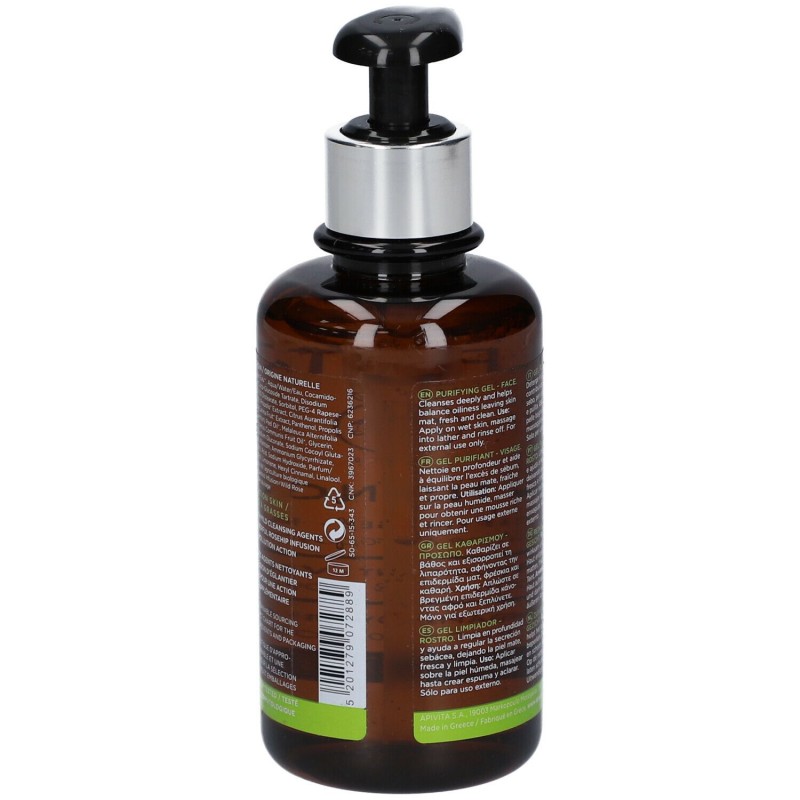 Scatola integra del prodotto Apivita Face Cleansing Gel Purificante Viso Detergente 200ml Scatola integra del prodotto Apivita Face Cleansing Gel Purificante Viso Detergente 200ml