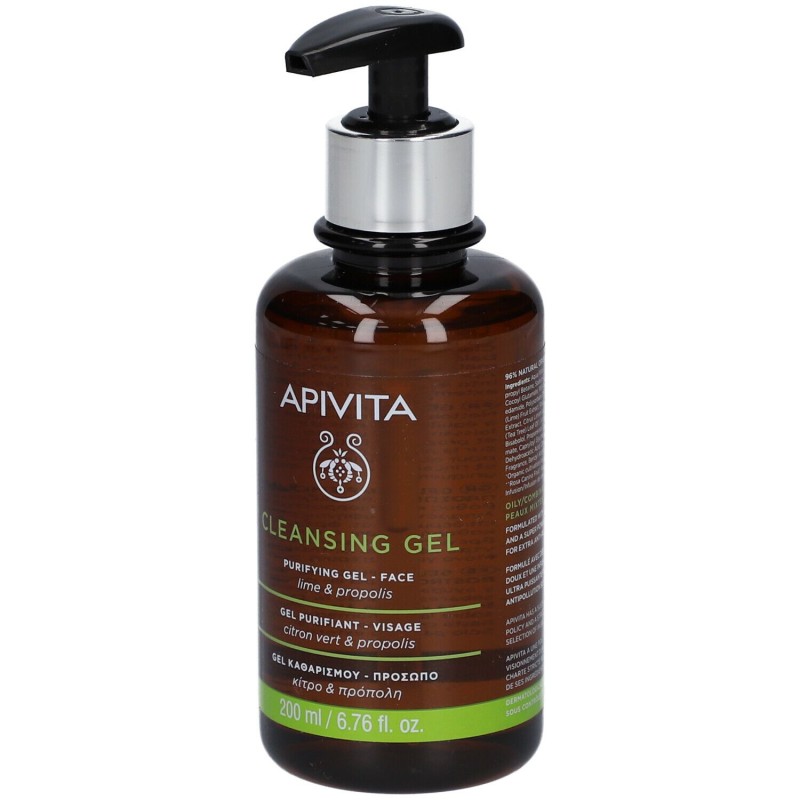 Packaging del prodotto Apivita Face Cleansing Gel Purificante Viso Detergente 200ml Packaging del prodotto Apivita Face Cleansing Gel Purificante Viso Detergente 200ml