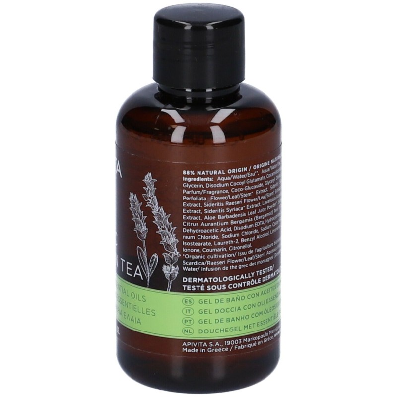 Packaging del prodotto Apivita Tonic Mountain Tea Mini Gel Doccia Tonificante 75ml Packaging del prodotto Apivita Tonic Mountain Tea Mini Gel Doccia Tonificante 75ml