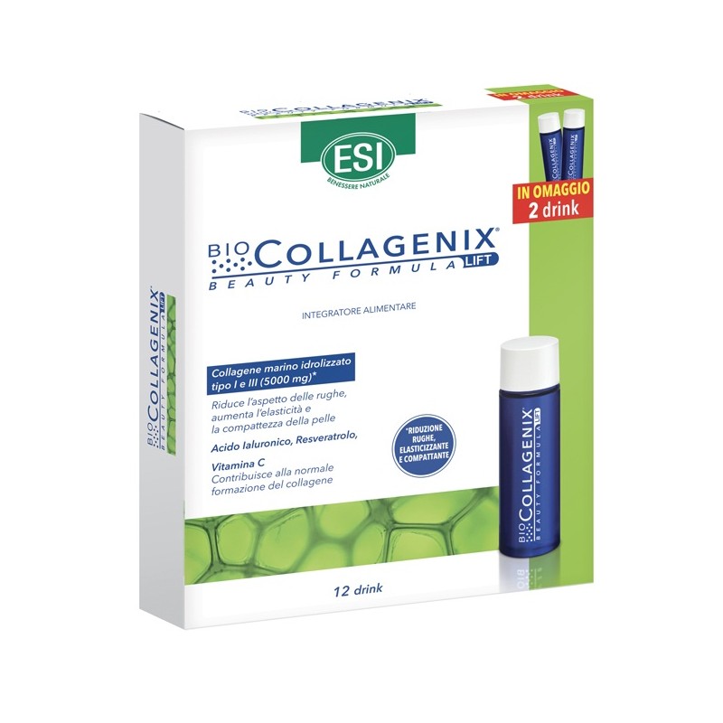 Esi Biocollagenix Drink Pelle Collagene Promo 12 Flaconcini