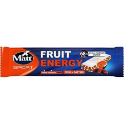 Dettaglio del packaging di Matt Sport Barretta Fruit Energy Fichi e Datteri Snack Energetico 30g Dettaglio del packaging di Matt Sport Barretta Fruit Energy Fichi e Datteri Snack Energetico 30g