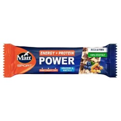 Presentazione grafica di Matt Sport Energy + Protein Power Barretta Energetica e Proteica 35g