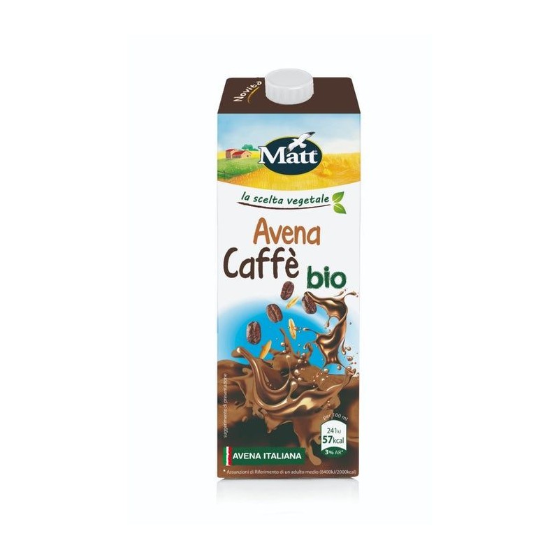 Visualizzazione chiara di Matt Avena Caffè Bio Bevanda Vegetale 1L, senza lattosio, vegan Visualizzazione chiara di Matt Avena Caffè Bio Bevanda Vegetale 1L, senza lattosio, vegan
