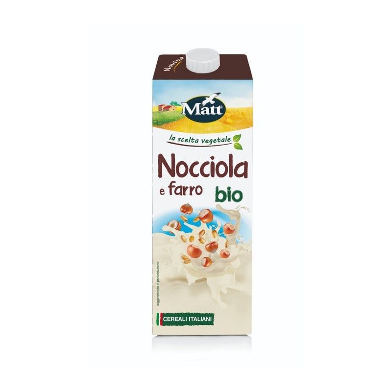 Foto illustrativa del packaging di Matt Nocciola Farro Bio Bevanda Vegetale 1L Foto illustrativa del packaging di Matt Nocciola Farro Bio Bevanda Vegetale 1L