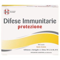 Aspetto del prodotto Matt Pharma Difese Immunitarie Integratore Immuno 14 Bustine