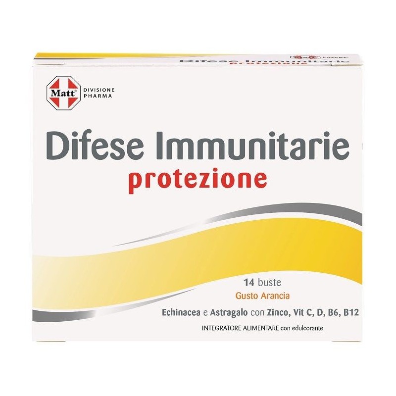 Aspetto del prodotto Matt Pharma Difese Immunitarie Integratore Immuno 14 Bustine Aspetto del prodotto Matt Pharma Difese Immunitarie Integratore Immuno 14 Bustine