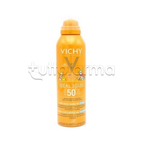 Vichy Ideal Soleil Spray Solare Anti-Sabbia Per Bambini 50+ 200ml