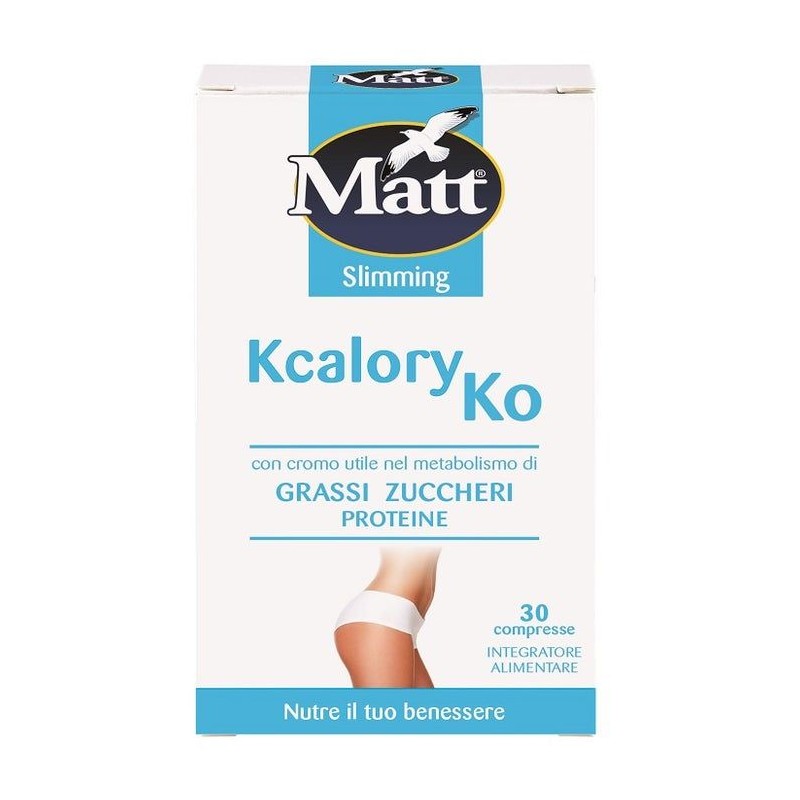 Visualizzazione chiara di Matt Kcalory KO Integratore per Controllo Peso 30 Compresse Visualizzazione chiara di Matt Kcalory KO Integratore per Controllo Peso 30 Compresse