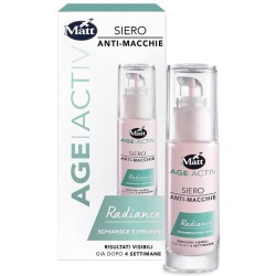 Scatola originale del prodotto Matt Age Activ Siero Anti-Macchie Radiance 30ml per Macchie Viso Scatola originale del prodotto Matt Age Activ Siero Anti-Macchie Radiance 30ml per Macchie Viso