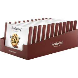 12 pezzi di Foodspring Protein Cookie con Gocce di Cioccolato 50g 12 pezzi di Foodspring Protein Cookie con Gocce di Cioccolato 50g