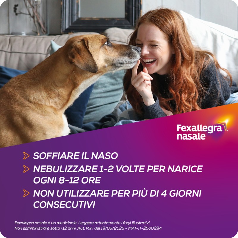 Fexallegra Nasale Spray Antiallergico per Liberare Naso Chiuso 10 ml