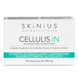 Skinius Cellulis IN Integratore Anticellulite per Microcircolazione e Cellulite 30 Compresse Skinius Cellulis IN Integratore Anticellulite per Microcircolazione e Cellulite 30 Compresse