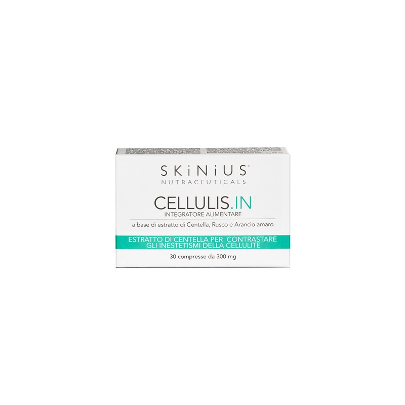 Skinius Cellulis IN Integratore Anticellulite per Microcircolazione e Cellulite 30 Compresse