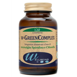Wellbeing W Green Complex Integratore Ricostituente per Energia e Difese Immunitarie 60 Compresse