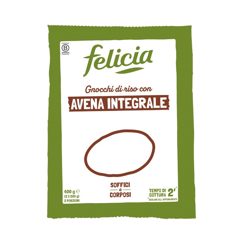 Felicia Bio Gnocchi Avena senza Glutine 400g Felicia Bio Gnocchi Avena senza Glutine 400g