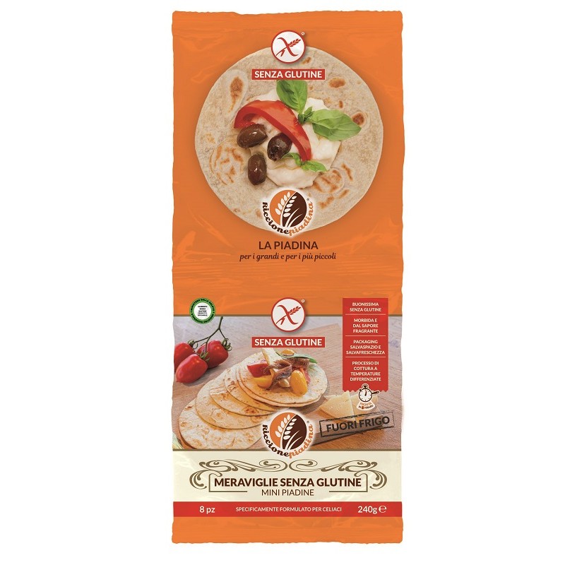 Meraviglie Senza Glutine Mini Piadine Fuori Frigo 8x30g senza glutine Meraviglie Senza Glutine Mini Piadine Fuori Frigo 8x30g senza glutine