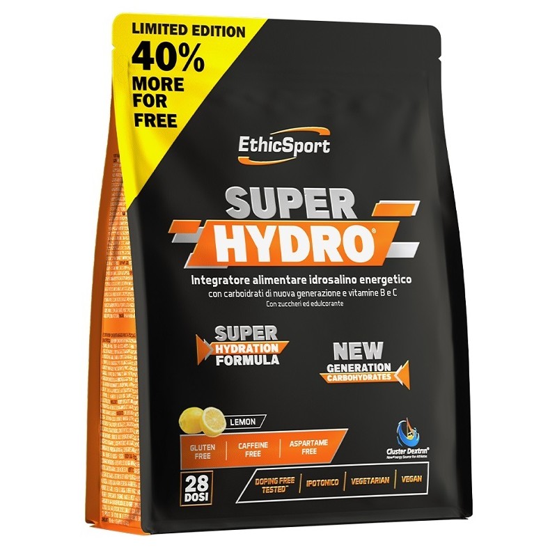 Ethicsport Super Hydro Lemon Integratore Idratazione 700g Ethicsport Super Hydro Lemon Integratore Idratazione 700g