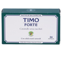 confezione di Timo Forte Pastiglie Balsamiche Senza Zucchero per la Gola 24 Caramelle confezione di Timo Forte Pastiglie Balsamiche Senza Zucchero per la Gola 24 Caramelle