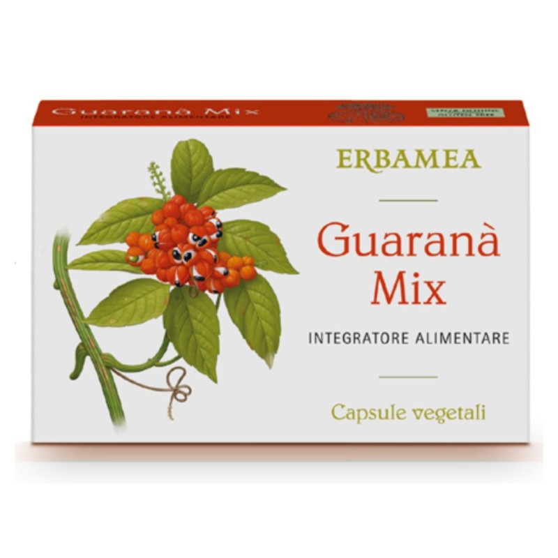 Formato di Erbamea Guaranà Mix Integratore Alimentare Energizzante 24 Capsule Formato di Erbamea Guaranà Mix Integratore Alimentare Energizzante 24 Capsule