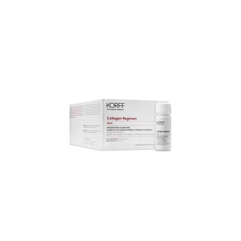 Scatola integra del prodotto Korff Collagen Age F Drink Integratore Pelle Sana 28 Flaconcini