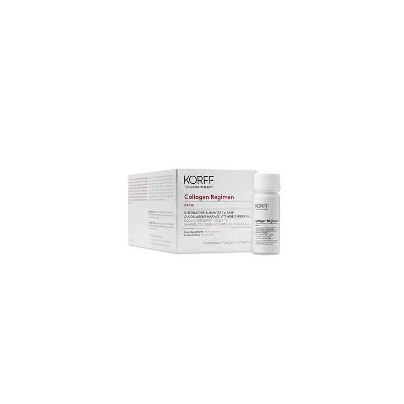 Scatola integra del prodotto Korff Collagen Age F Drink Integratore Collagene 7 Flaconcini