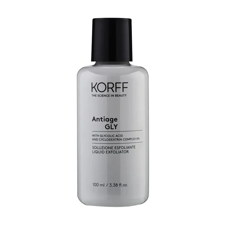 flacone di Korff Soluzione esfoliante antiage gly per Esfoliazione e Antiage Viso 100 ml
