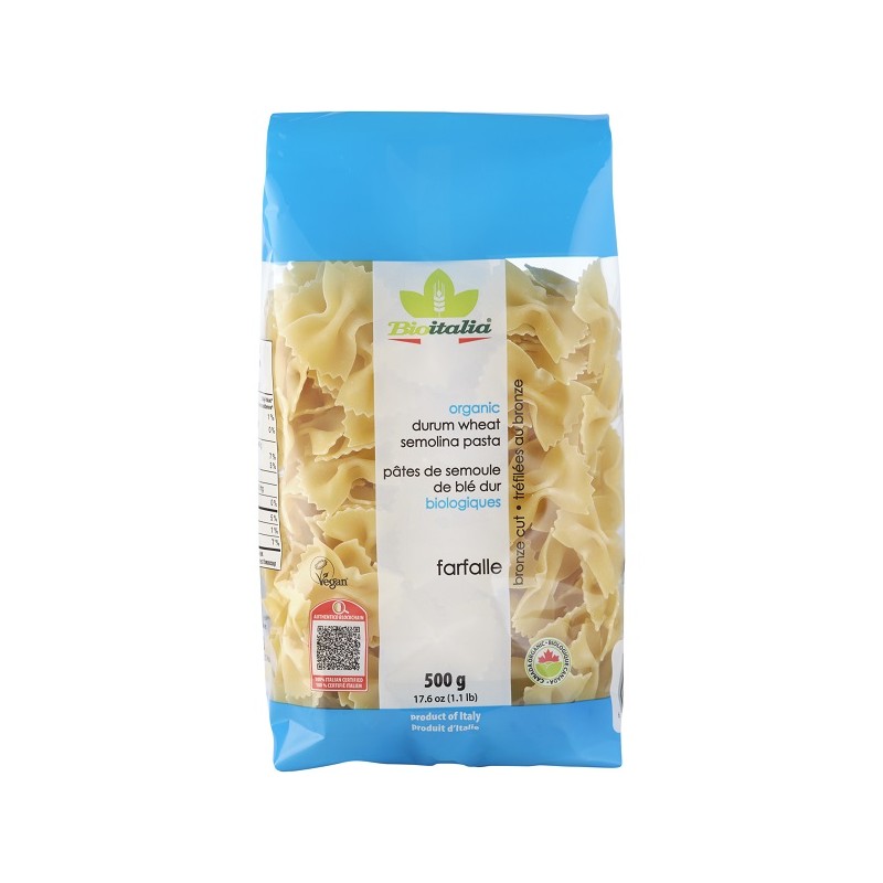 Bioitalia Farfalle Bio pasta biologica per ricette sane 500 g Bioitalia Farfalle Bio pasta biologica per ricette sane 500 g