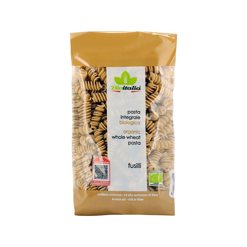 Bioitalia Fusilli integrali bio per benessere intestinale 500 g Bioitalia Fusilli integrali bio per benessere intestinale 500 g