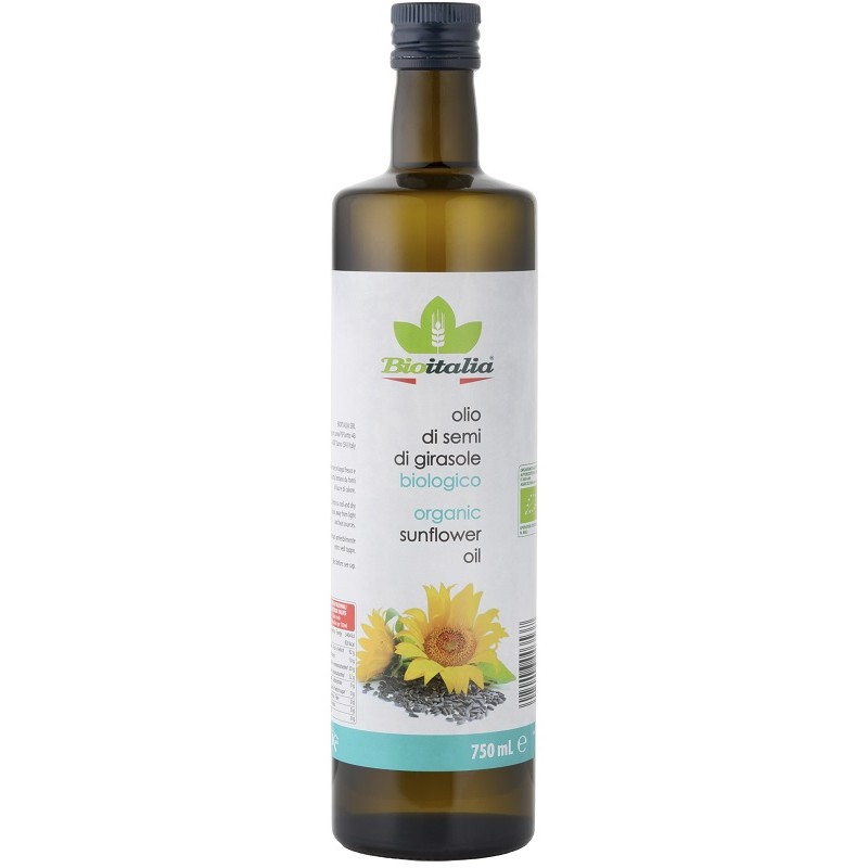 Bioitalia Olio Semi Girasole Bio per Cucina Sana 750ml Bioitalia Olio Semi Girasole Bio per Cucina Sana 750ml