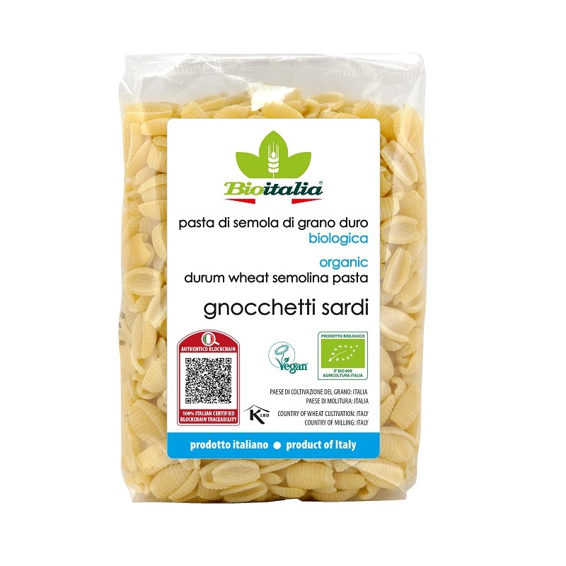 Bioitalia Gnocchetti Sardi Bio pasta tradizionale biologica 500 g Bioitalia Gnocchetti Sardi Bio pasta tradizionale biologica 500 g
