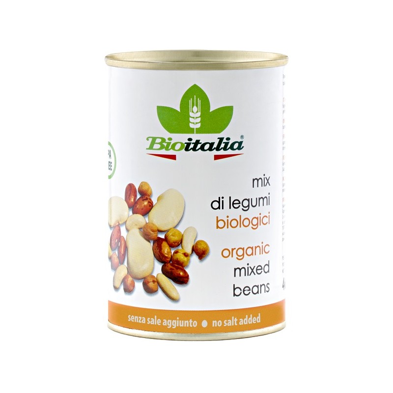 Bioitalia Mix di Legumi Bio per Alimentazione Sana Barattolo da 400 g Bioitalia Mix di Legumi Bio per Alimentazione Sana Barattolo da 400 g