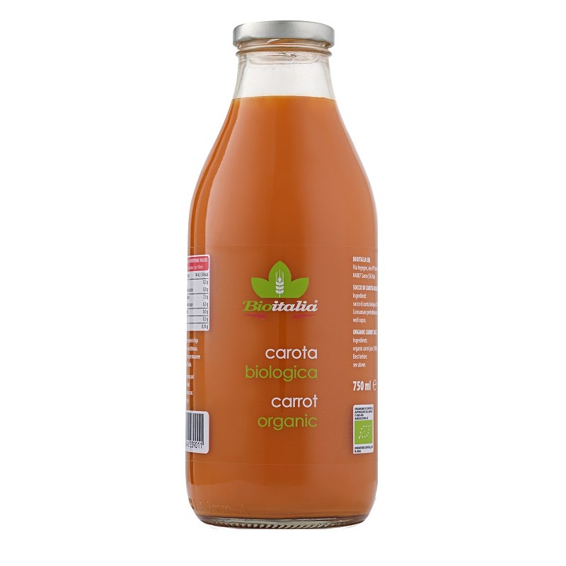 Bioitalia Succo Di Carota Bio per Benessere Naturale 750ml Bioitalia Succo Di Carota Bio per Benessere Naturale 750ml
