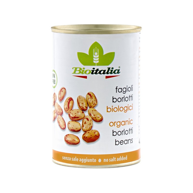 Bioitalia Borlotti Bio fagioli borlotti biologici pronti all’uso barattolo 400 g Bioitalia Borlotti Bio fagioli borlotti biologici pronti all’uso barattolo 400 g