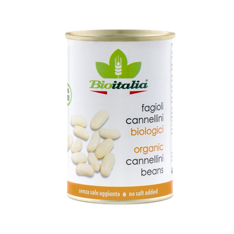 Bioitalia Cannellini Bio fagioli cannellini biologici pronti all’uso 400 g Bioitalia Cannellini Bio fagioli cannellini biologici pronti all’uso 400 g