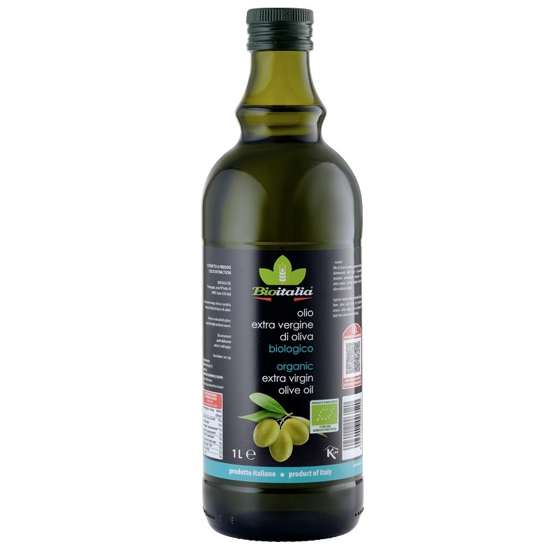 Bioitalia Olio Extravergine Di Oliva Bio per Condire e Cucina 1 Litro