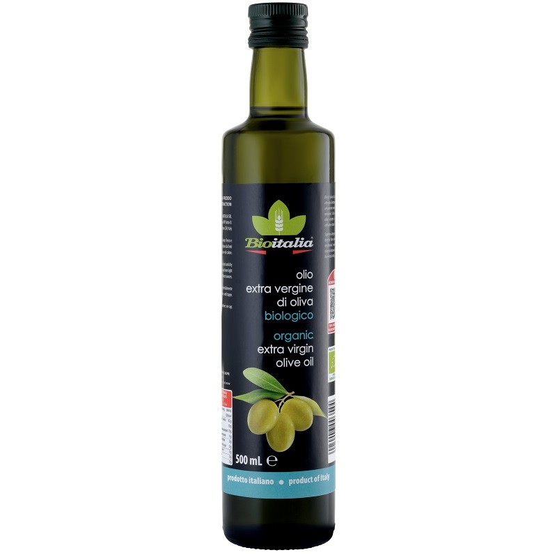 Bioitalia Olio Extravergine di Oliva Bio per Condire e Cucina 500ml