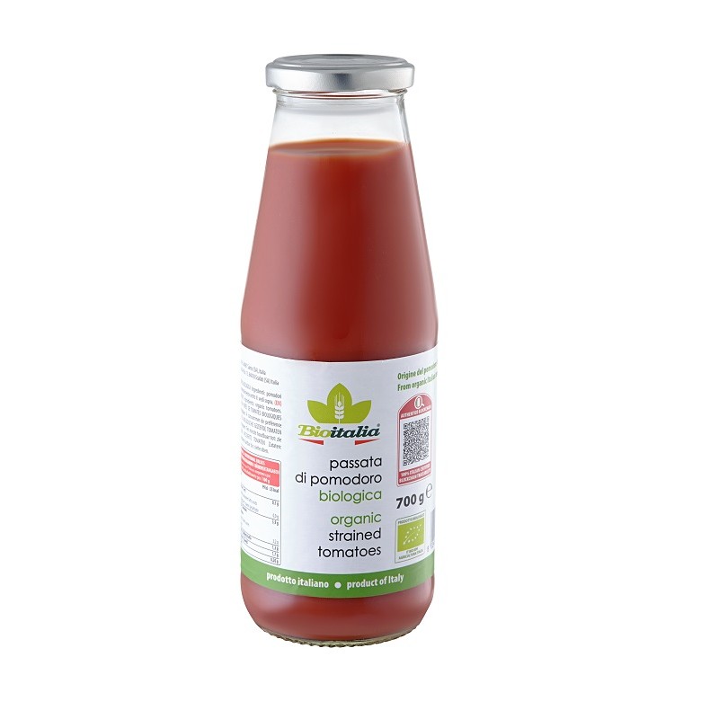 Bioitalia Passata Pomodoro Bio per Sughi e Ricette Tradizionali 700g Bioitalia Passata Pomodoro Bio per Sughi e Ricette Tradizionali 700g
