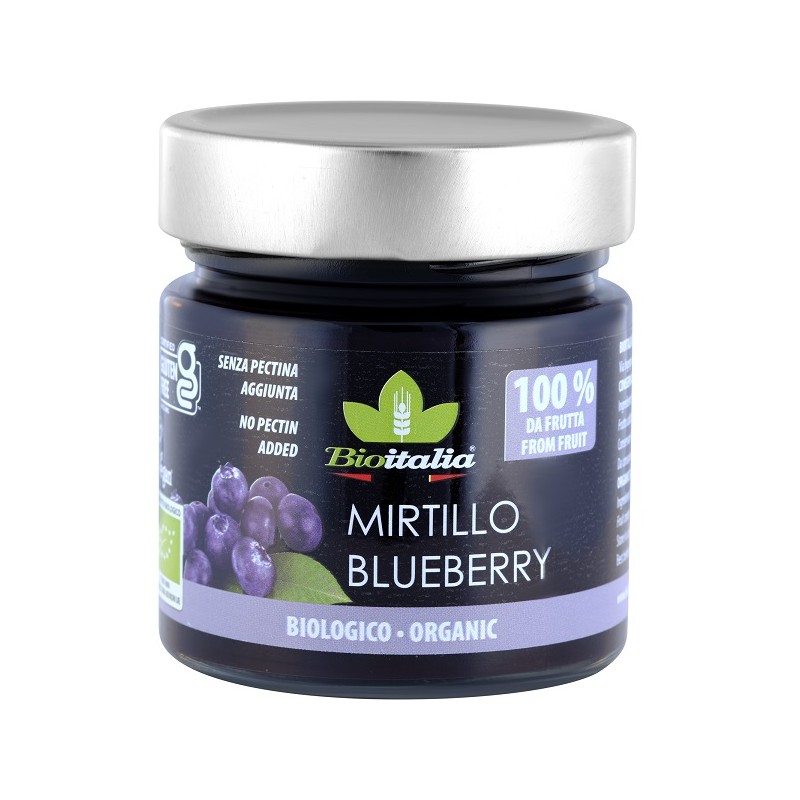Bioitalia Confettura Extra di Mirtillo Bio senza Glutine per Colazione e Dolci 260g Bioitalia Confettura Extra di Mirtillo Bio senza Glutine per Colazione e Dolci 260g