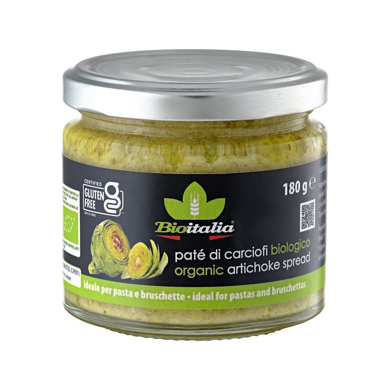 Bioitalia Patè di Carciofi Bio spalmabile senza glutine 180g Bioitalia Patè di Carciofi Bio spalmabile senza glutine 180g