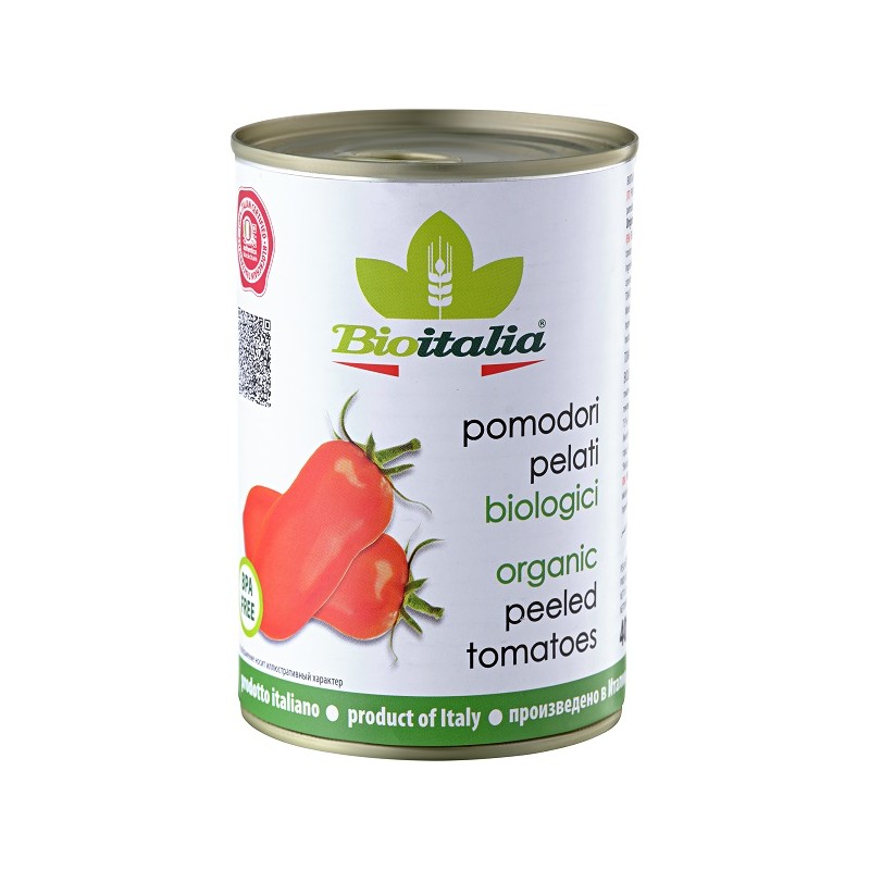 Bioitalia Pomodori Pelati Bio per Ricette Sane e Genuinità 400 g Bioitalia Pomodori Pelati Bio per Ricette Sane e Genuinità 400 g